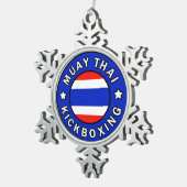 ムエタイキックボクシング スノーフレークピューターオーナメント (右)