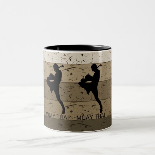 ムエタイキックボクシング:タイ武術アーツ ツートーンマグカップ (中央)