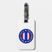 ムエタイキックボクシング ラゲッジタグ (裏面縦)