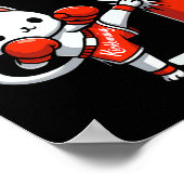 ムエタイキャットボクシング武術アーツファイタースポーツクー ポスター (角)