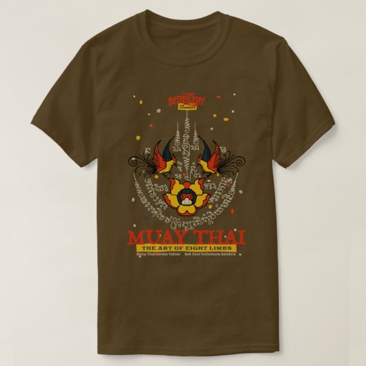 ムエタイサクヤンタトゥー Tシャツ (デザイン正面)