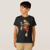 ムエタイスロース - タイのボクシングとキックボクシング Tシャツ (正面フル)