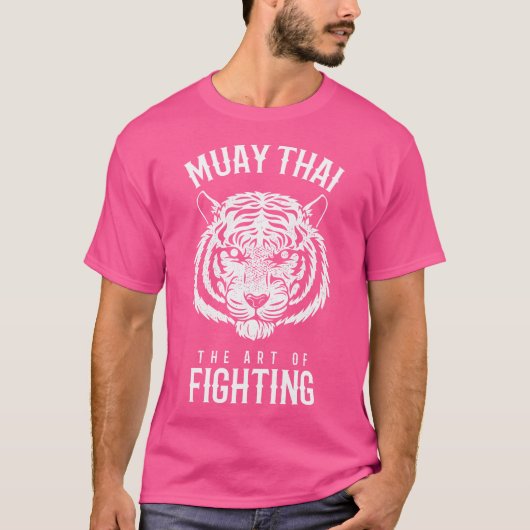 ムエタイタイタイガーボクシングアンドキックボクシング Tシャツ (正面)