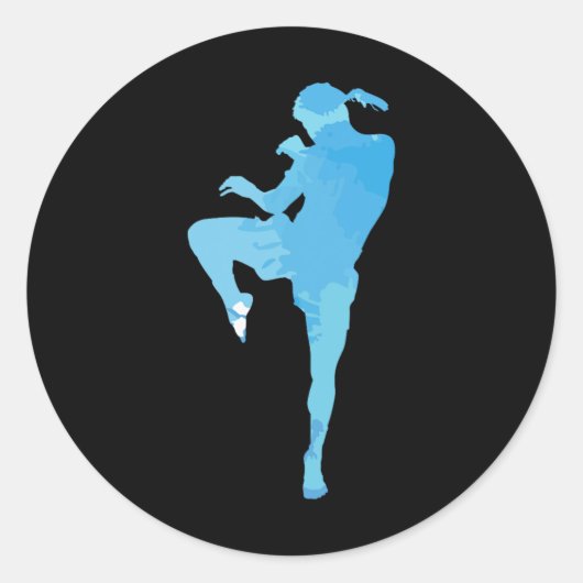 ムエタイタイボクシングスポーツ ラウンドシール (正面)