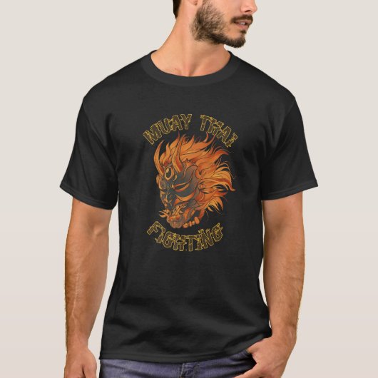ムエタイタイボクシングmmaオニマスク般若 tシャツ (正面)