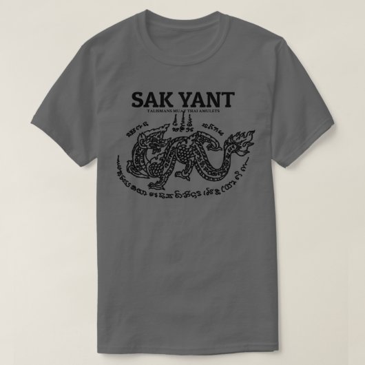 ムエタイタトゥドラゴン1 Tシャツ (デザイン正面)