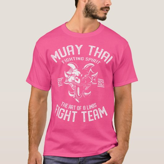 ムエタイドラゴンタイボクシング&キックボクシング Tシャツ (正面)