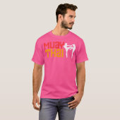 ムエタイファイタートレーニングMma通りファイトキックボ Tシャツ (正面フル)