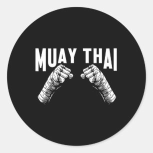 ムエタイファイターフィストスmmaクラブ武術アーツフィッホ ラウンドシール