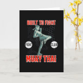 ムエタイファイター武術アーツボクシング カード (黄色い花)