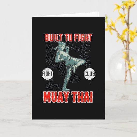ムエタイファイター武術アーツボクシング カード (黄色い花)