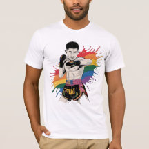 ムエタイプライドTシャツ | LGBTQレインボーファイター