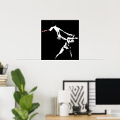 ムエタイボクシングアクション ポスター (ホームオフィス)