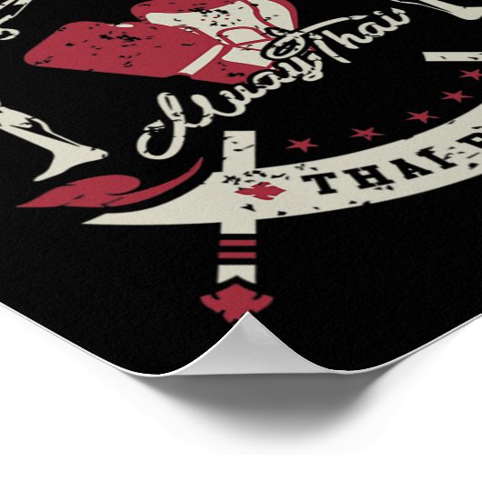 ムエタイボクシングアートオブエイト四肢武術アーツM ポスター (角)