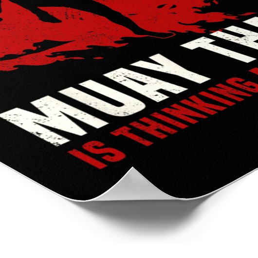 ムエタイボクシング先生キックボクシング武術アーツI ポスター (角)