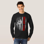 ムエタイボクシング米国国旗 Tシャツ (正面フル)