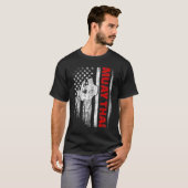 ムエタイボクシング米国国旗 Tシャツ (正面フル)
