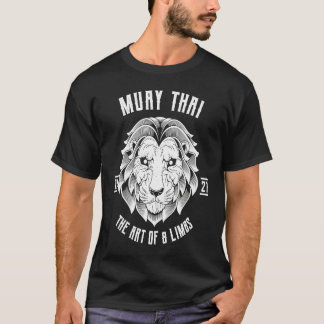 ムエタイライオンタイタイボクシング&キックボクシング Tシャツ