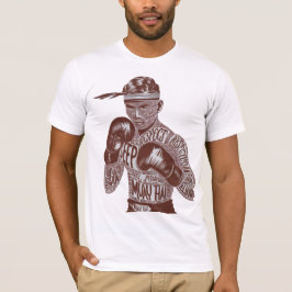 ムエタイヴィンテージタイポグラフィファイターTシャツ Tシャツ