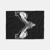 ムエタイ伝統的衣服 フリースブランケット (正面(横))