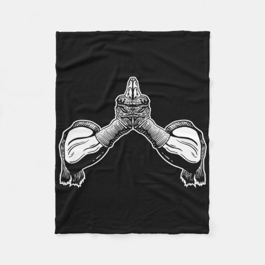 ムエタイ伝統的衣服 フリースブランケット (正面)