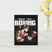 ムエタイ女性戦闘機Mmaヴィンテージ武術アーツ カード (黄色い花)