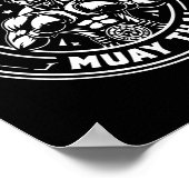 ムエタイ引用文No pain No Gain Sign No Pain No G ポスター (角)