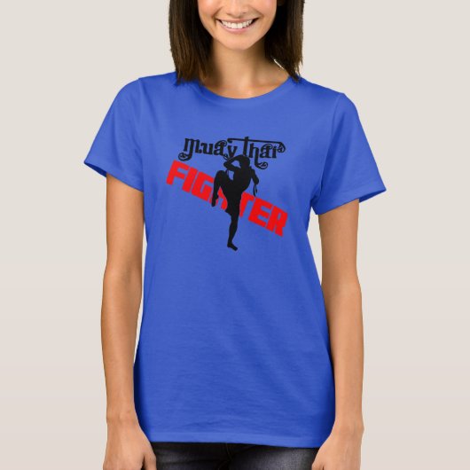 ムエタイ戦闘機 Tシャツ (正面)