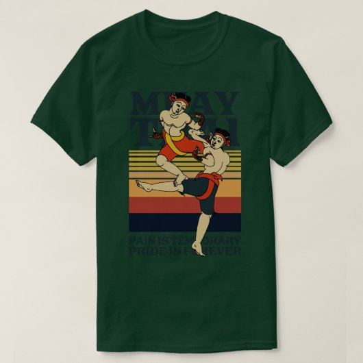 ムエタイ戦闘機 Tシャツ (デザイン正面)