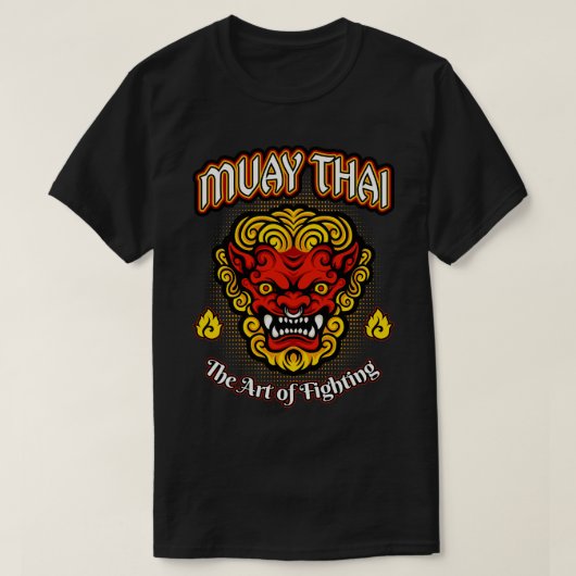 ムエタイ武術アーツデーモンファイターmma tシャツ (デザイン正面)