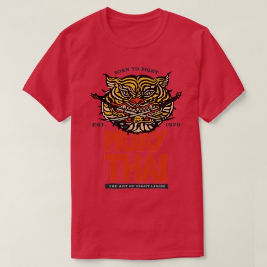 ムエタイ生まれが戦う Tシャツ (デザイン正面)