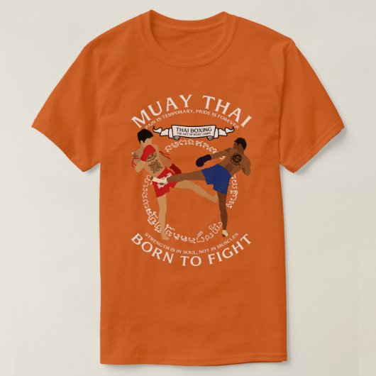 ムエタイ生まれが4戦 Tシャツ (デザイン正面)