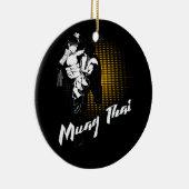 ムエタイ素晴らしフィストス – 動揺して武術アート セラミックオーナメント (右)