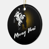 ムエタイ素晴らしフィストス – 動揺して武術アート セラミックオーナメント (左)