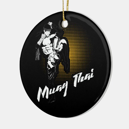 ムエタイ素晴らしフィストス – 動揺して武術アート セラミックオーナメント (左)
