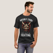 ムエタイ鬼 タイキックボクシングの闘いの鬼 1 Tシャツ (正面フル)