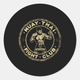 ムエタイ タイ キックボクシング MMA ファイター ヴィンテージ ラウンドシール