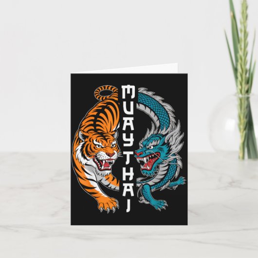 ムエタイ タイ ボクシング ムエタイ ファン メンズ レディース カード (正面)
