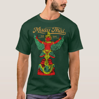 ムエタイ タトゥー ガルーダ Tシャツ