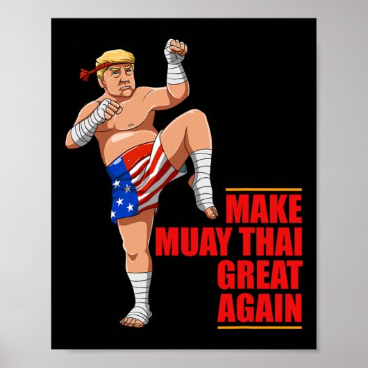 ムエタイ・トランプ - ムエタイを再び偉大に ギフト ポスター (正面)
