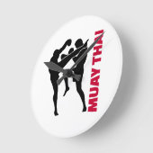 ムエタイ ラウンド壁時計 (傾斜)