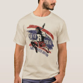 ムエタイ - 名誉を持って戦う Tシャツ (正面)