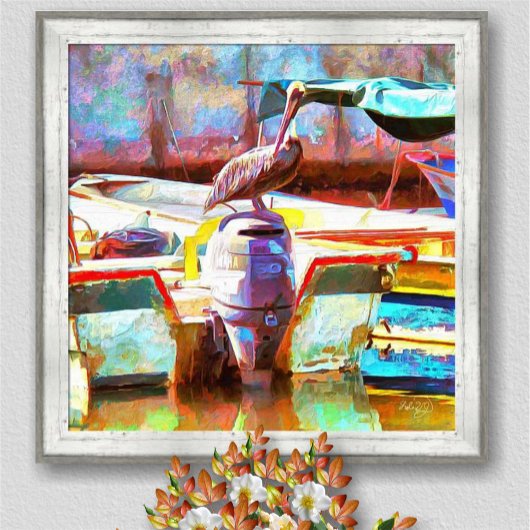 ムエルロスペインペリカン0463アートプリント ポスター