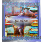 ムエルロスペインペリカン0463 シャワーカーテン (正面)