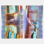 ムエルロスペインペリカン0463 フリースブランケット (正面(横))