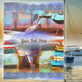 ムエルロスペインペリカン0463 フリースブランケット