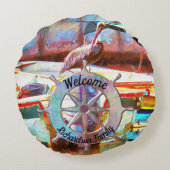 ムエルロスペインペリカン0463 ラウンドクッション (裏面)