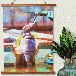 ムエルロスペインペリカン0463 吊り下げ型タペストリー