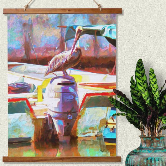 ムエルロスペインペリカン0463 吊り下げ型タペストリー