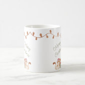 ムオウィクリスマスお洒落ホリデーウォーター色 コーヒーマグカップ (中央)